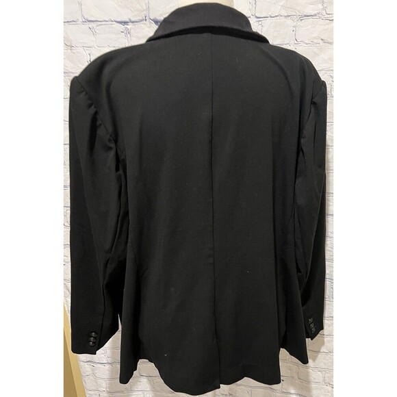 Lane Bryant - The Bryant Blazer Jacket Long Sleeve  Black Stretch Plus Size 24 - Picture 5 of 8